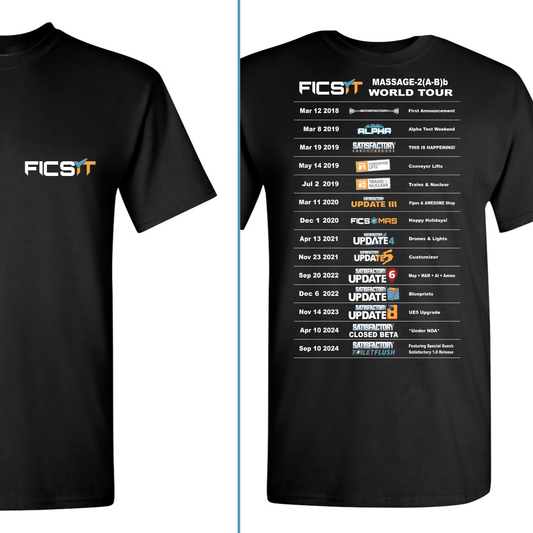 Satisfactory "Tour Updates" T-shirt