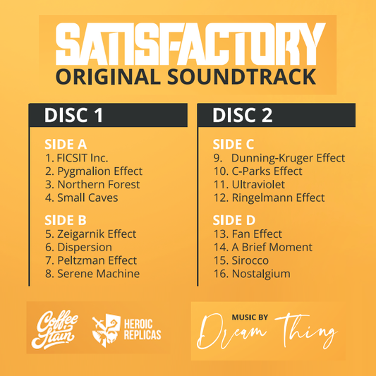 Satisfactory Original Soundtrack on Vinyl 2LP Set [PRE-ORDER]
